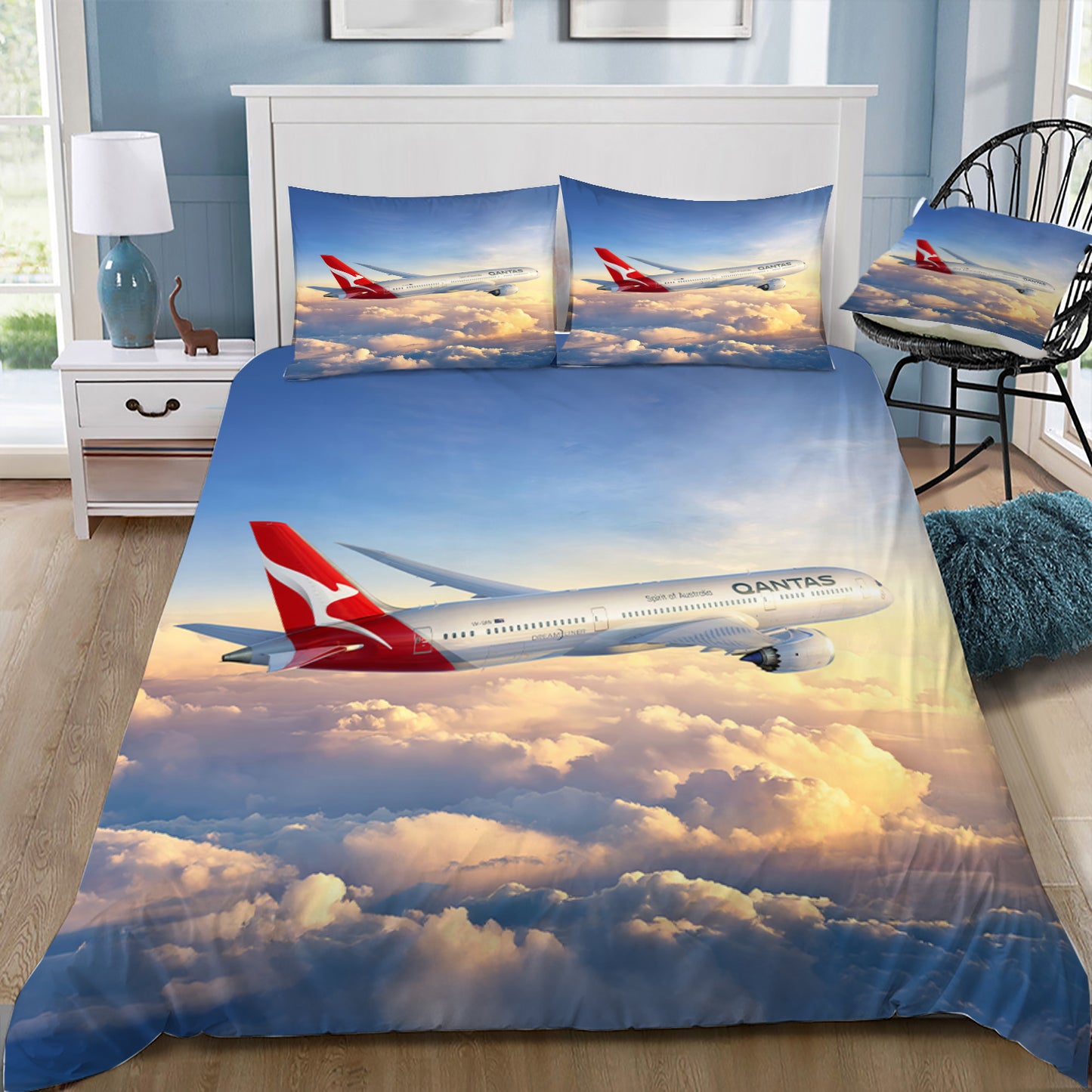 Qantas 787 Doona / Duvet Cover and 2 Pillow Slips