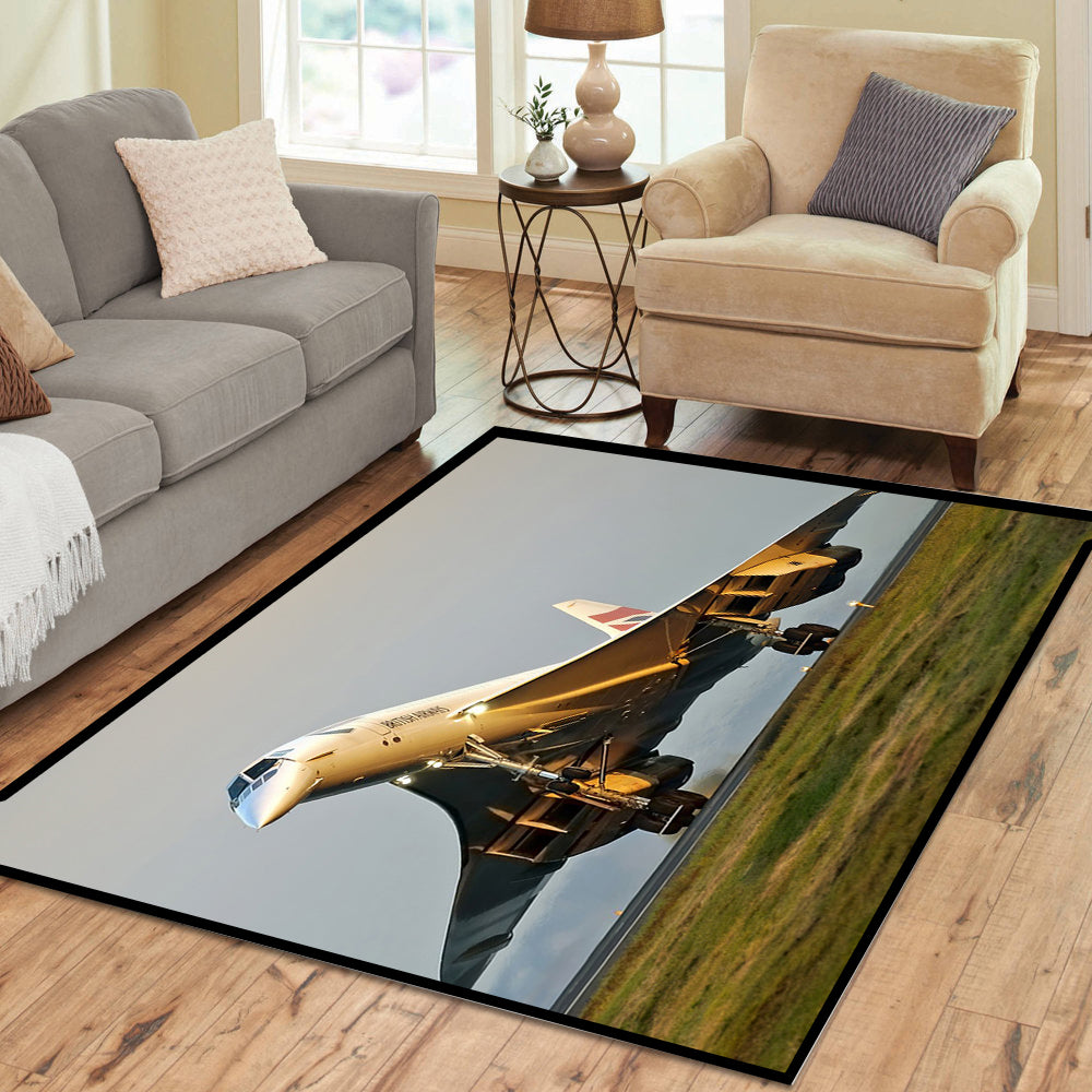 Concorde Taking Off Rectangle Rug