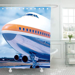 Qantas 747-200 Shower Curtain