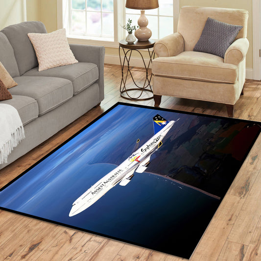 Ansett 747-400 In Flight Rectangle Rug