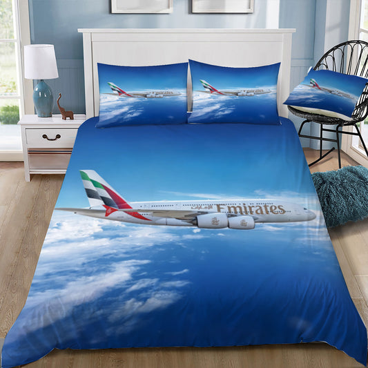 Emirates A380 in Flight Doona / Duvet Cover and 2 Pillow Slips