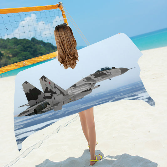 Russian Mig Fighter Beach / Bath Towel