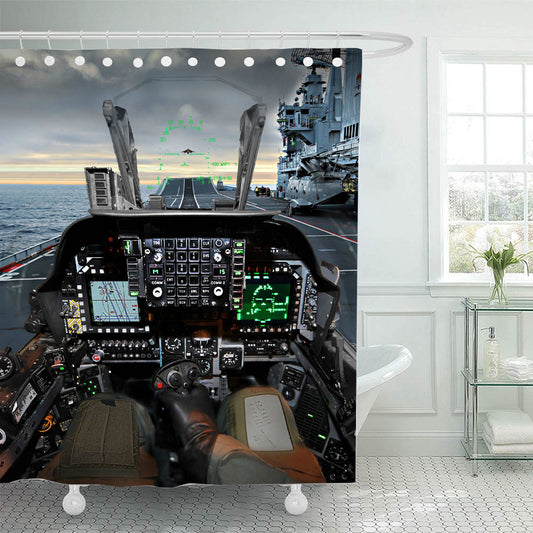 Harrier Jump Jet Cockpit  Shower Curtain