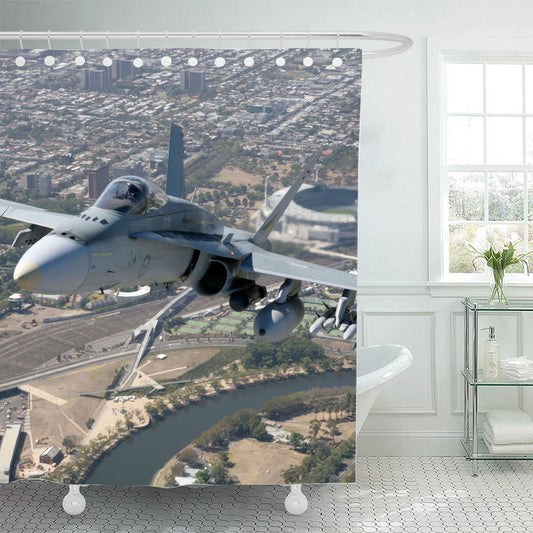 RAAF FA-18 Super Hornet Shower Curtain