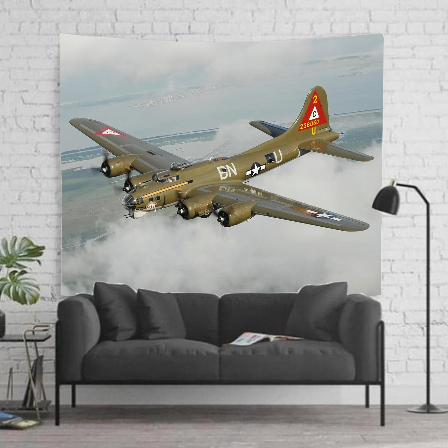 US Air Force Boeing B-17 In Flight Tapestry