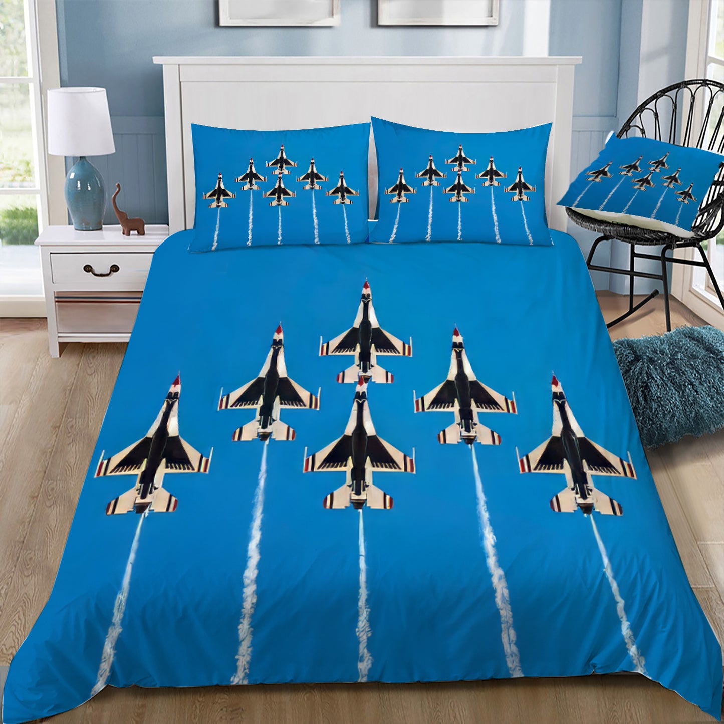 US Air Force Thunderbirds Doona / Duvet Cover and 2 Pillow Slips