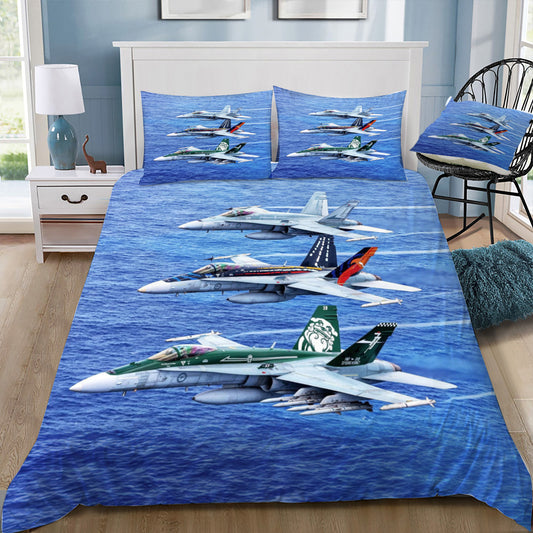 RAAF FA-18 Hornets in Flight 1, Doona / Duvet Cover and 2 Pillow Slips