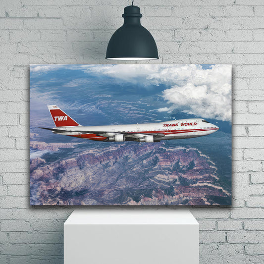 TWA Airlines 747 In flight 1JP519