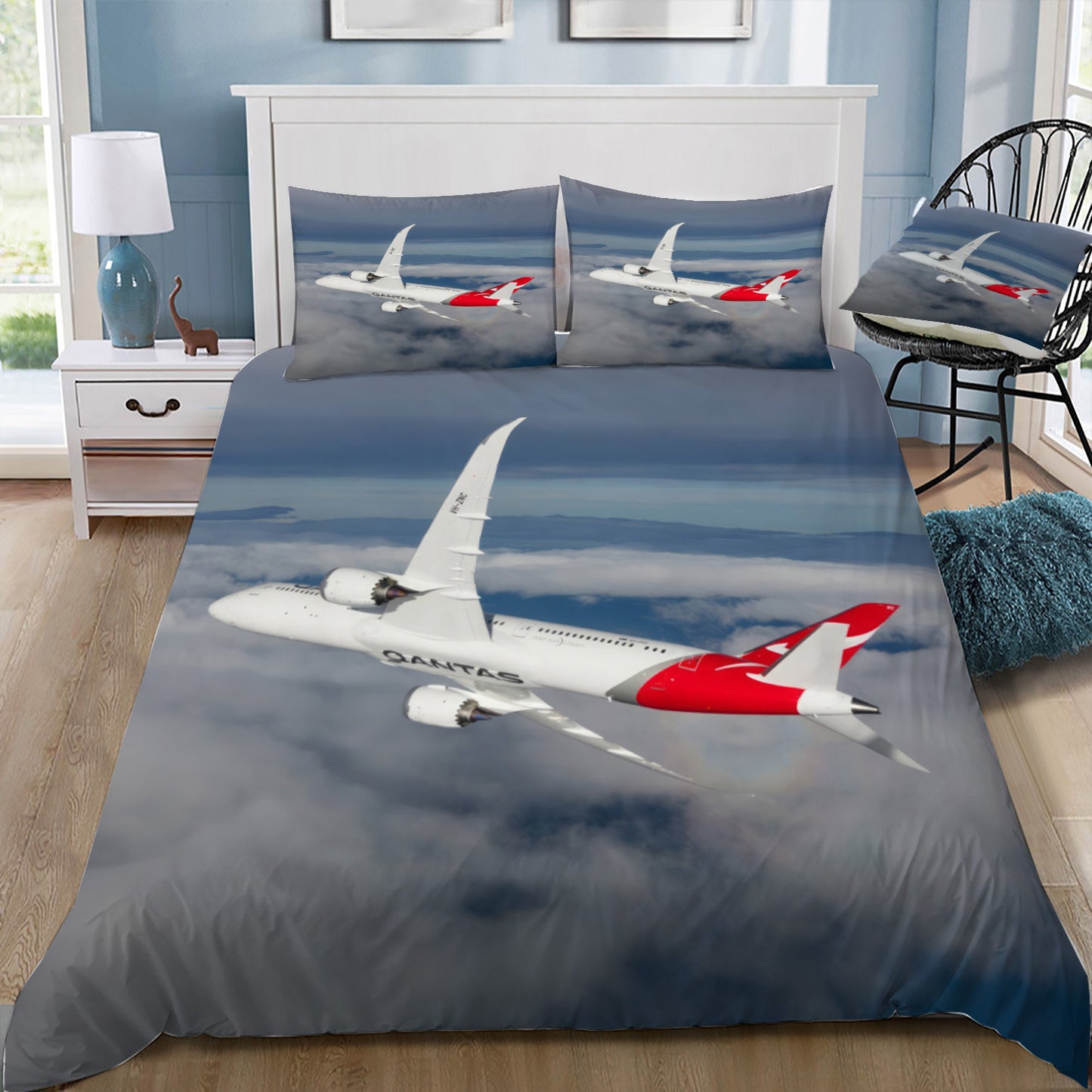 Qantas 787-9 VH-ZNC Doona / Duvet Cover and 2 Pillow Slips