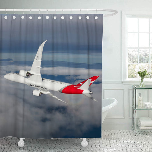 Qantas 787-9 VH-ZNC Shower Curtain