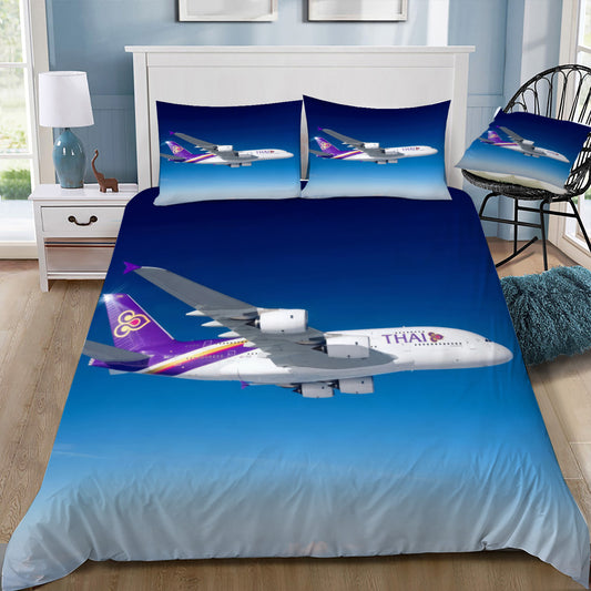 Thai Airlines Airbus A380 Doona / Duvet Cover and 2 Pillow Slips