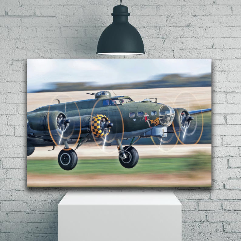 Boeing B-17 Memphis Belle Touching Down 1JP569