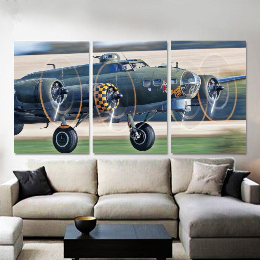 Boeing B-17 Memphis Belle Touching Down 1JP569