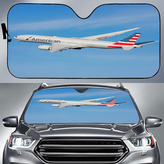 American Airlines Boeing 777-300 Sunshade For Cars & Trucks