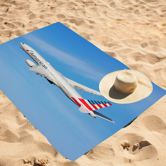 American Airlines 777-300 Beach / Bath Towel