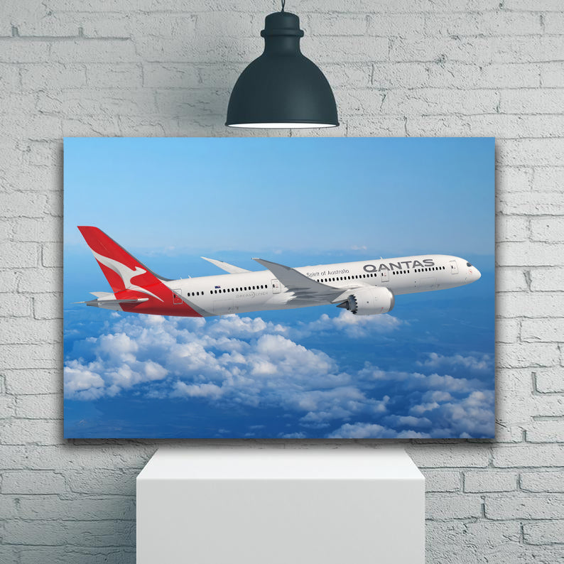 Qantas 787-9 in Flight 1JP571