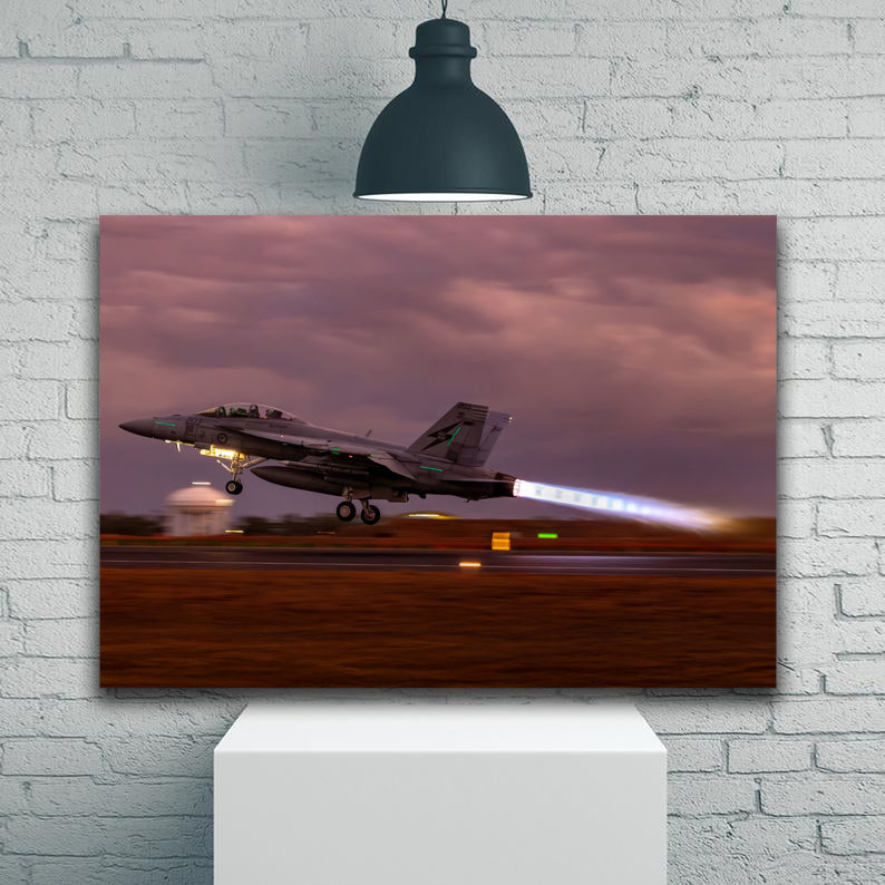 Fa-18 Twilight Afterburner Take Off 1JP572