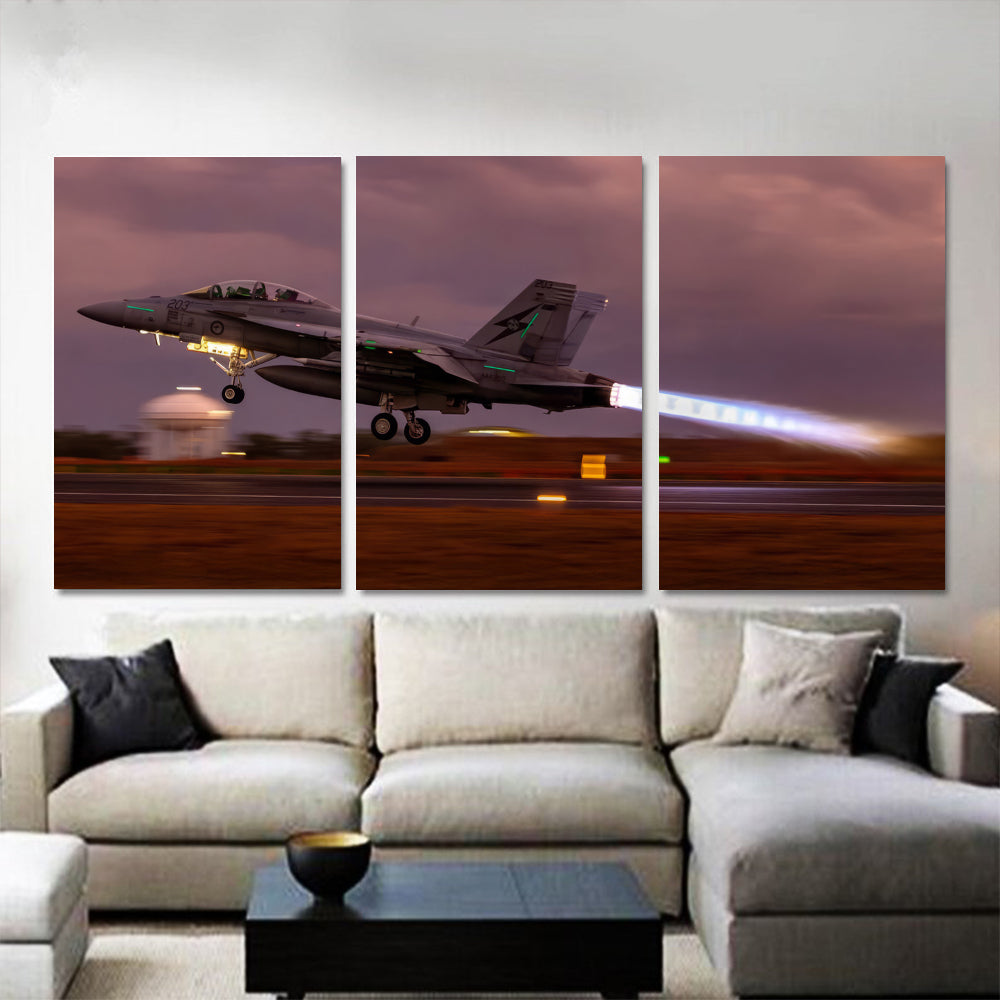 Fa-18 Twilight Afterburner Take Off 1JP572