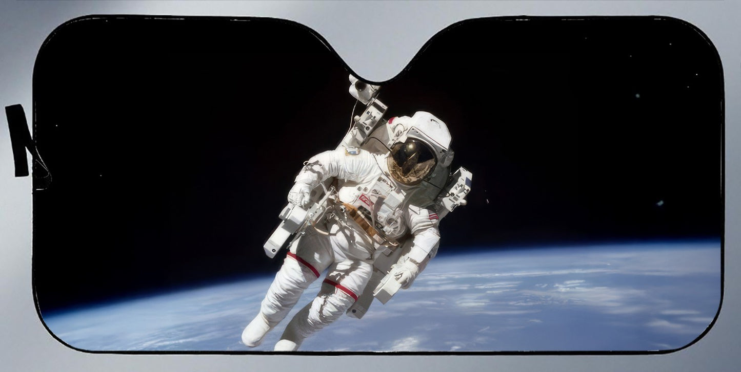 Astronaut on a Space Walk Sunshade For Cars & Trucks