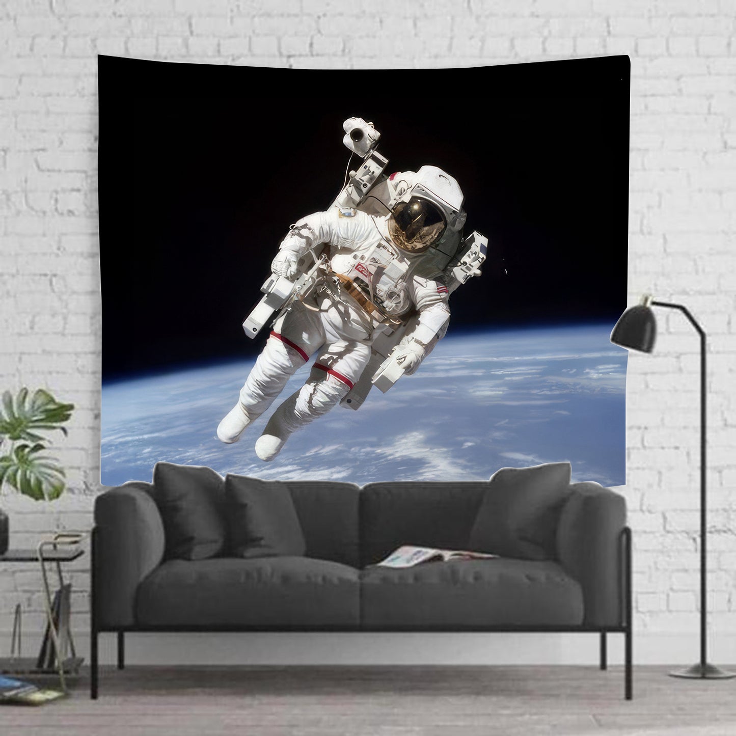 NASA Astonaut on a Spacewalk Tapestry