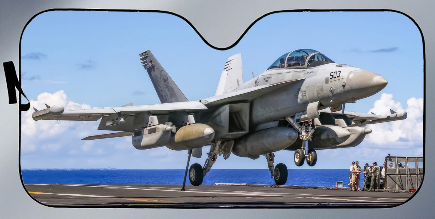 FA-18 Carrier Landing Sunshade For Cars & Trucks