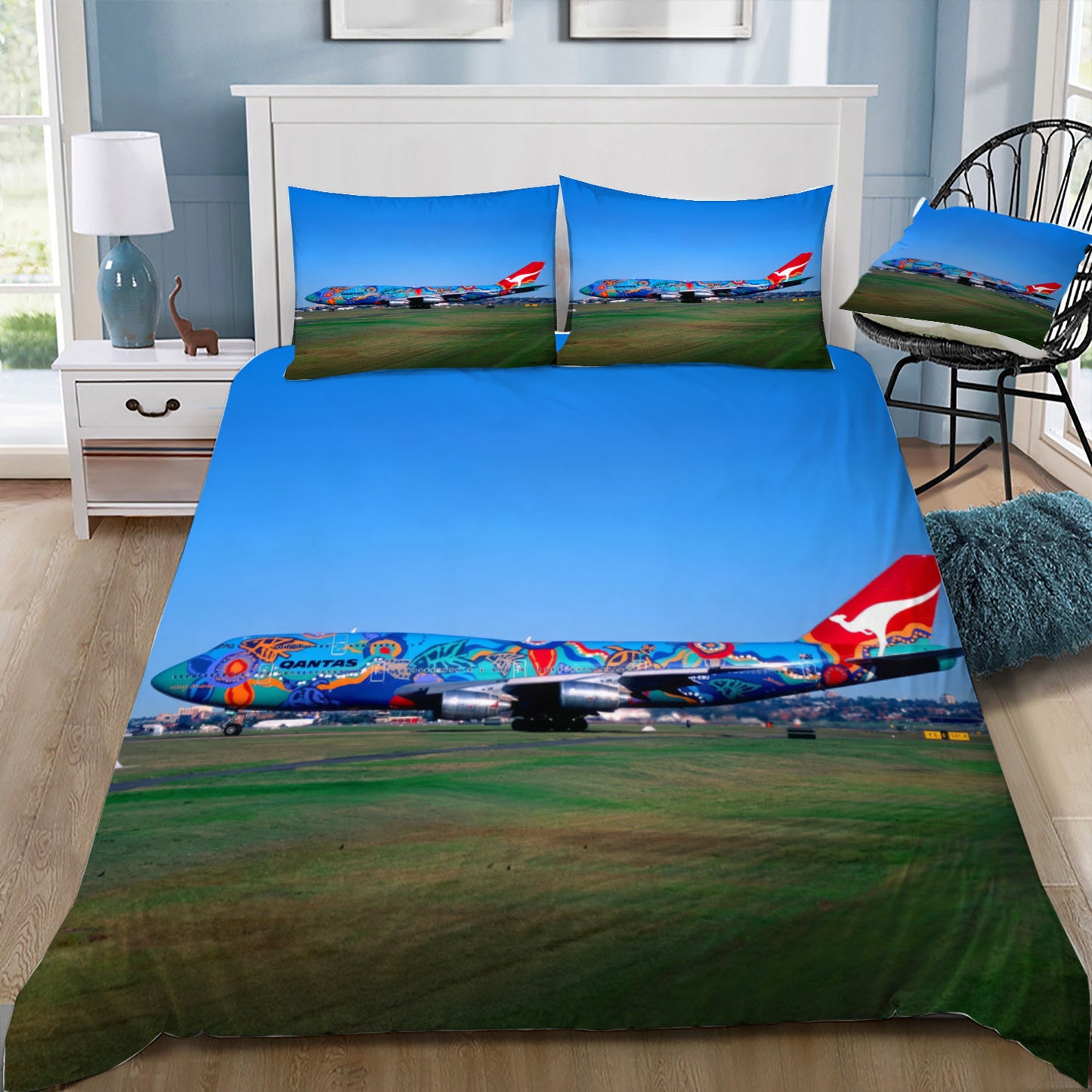 Qantas 747-300 Nalanji Dreaming Livery Doona / Duvet Cover and 2 Pillow Slips