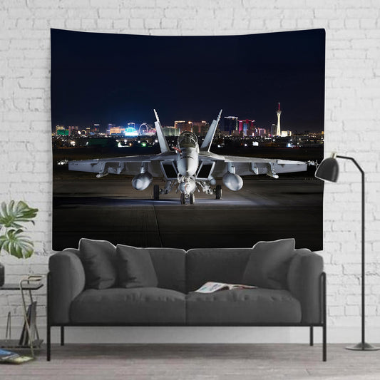 Raaf FA-18 Night Shot on Exercises Tapestry