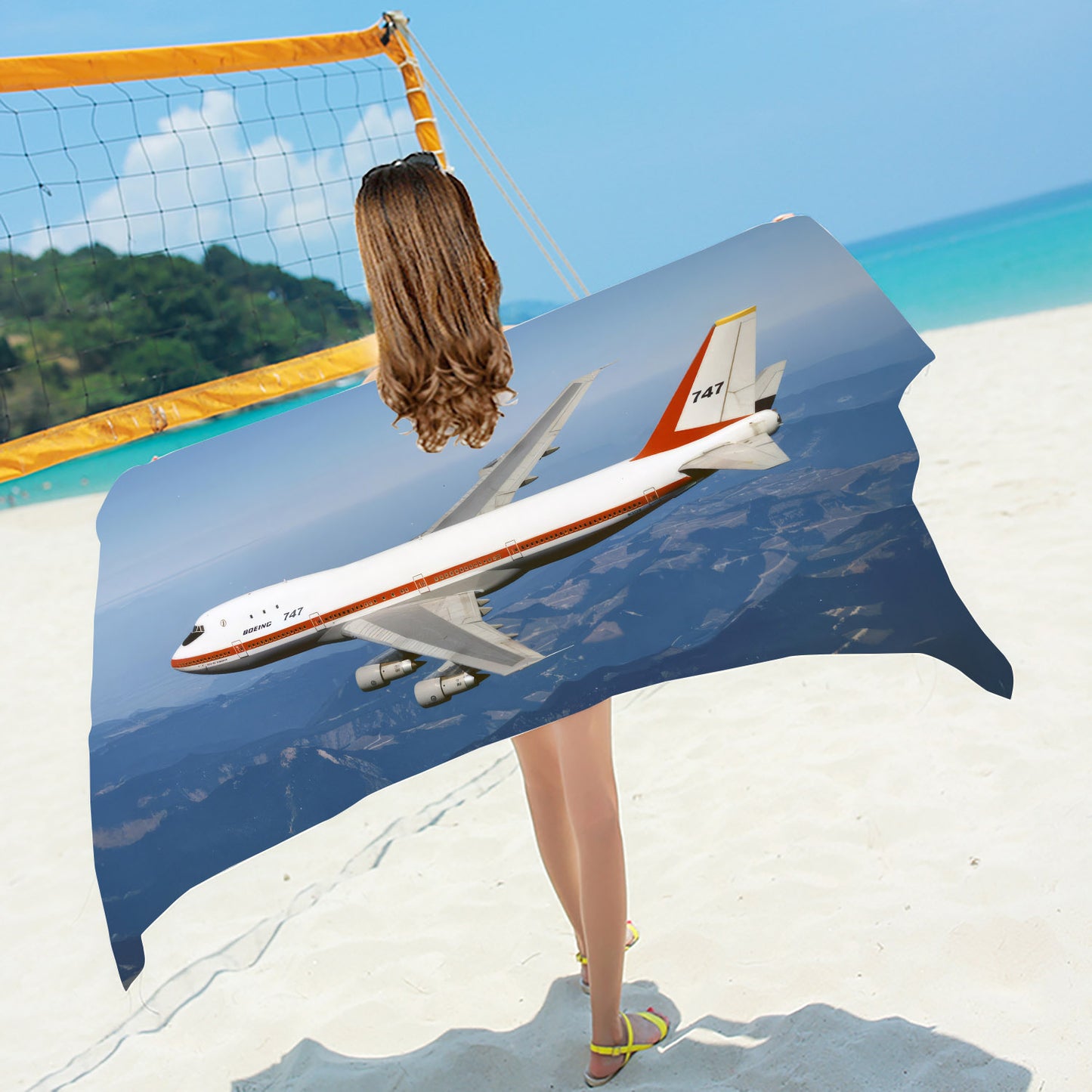 Boeing Livery 747-100 Beach / Bath Towel
