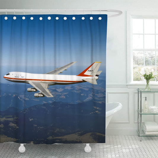 Boeing Livery 747-100 Shower Curtain