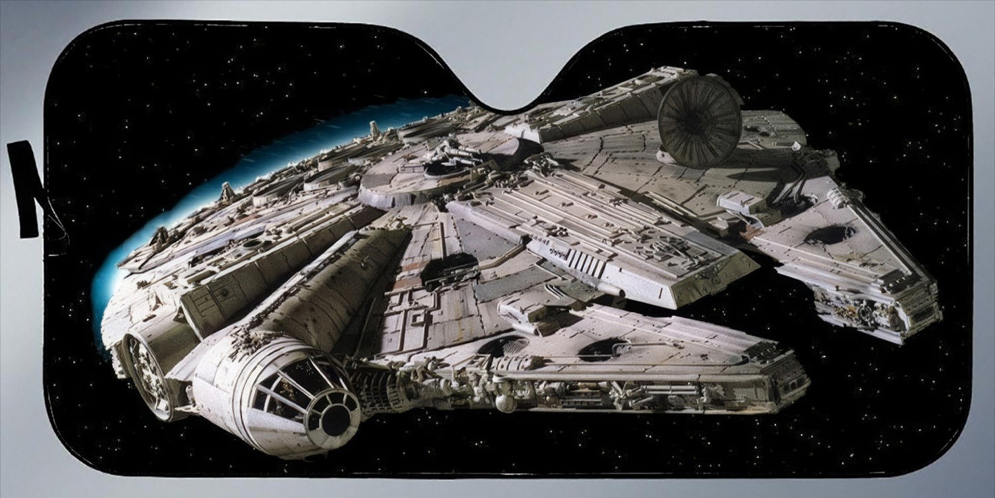 Millennium Falcon Sunshade For Cars & Trucks
