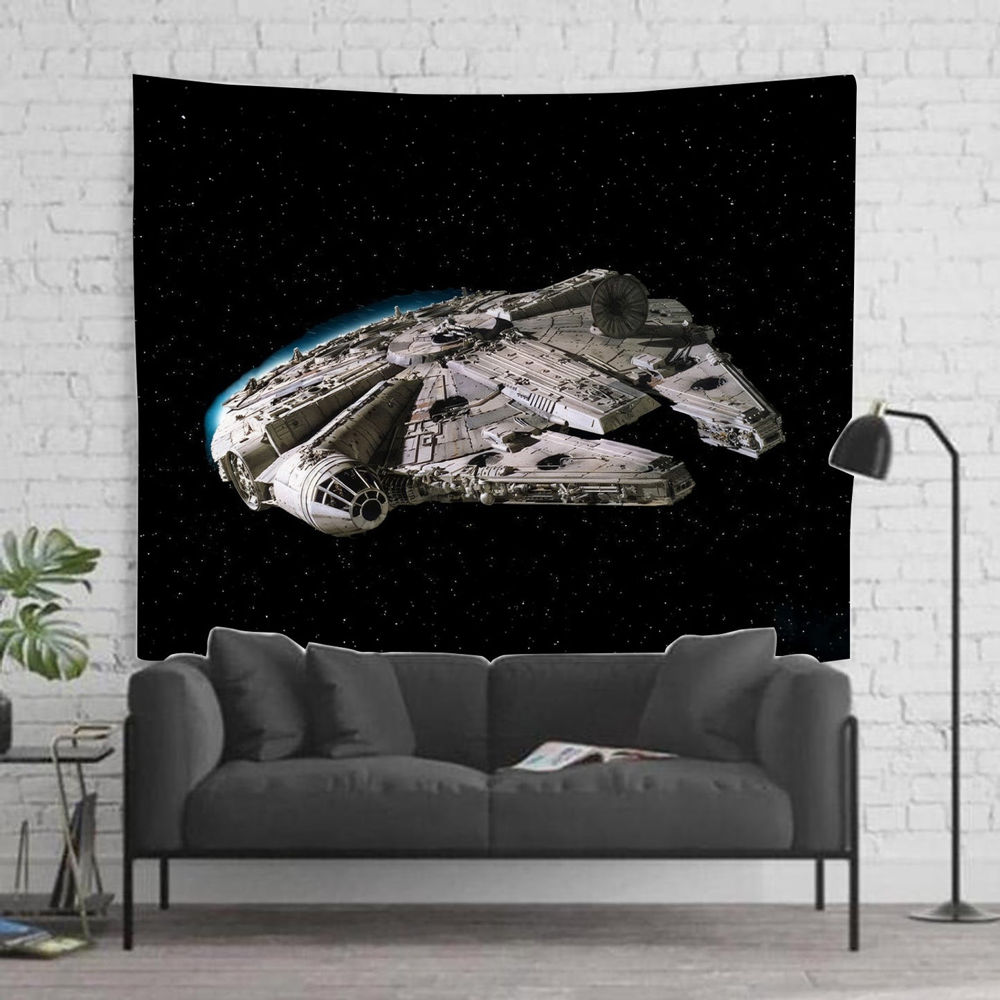 Millennium Falcon in Space Tapestry