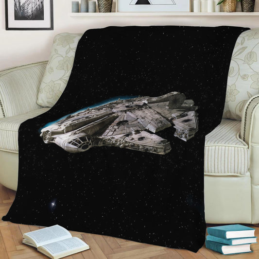 Millennium Falcon Fleece Throw Blanket