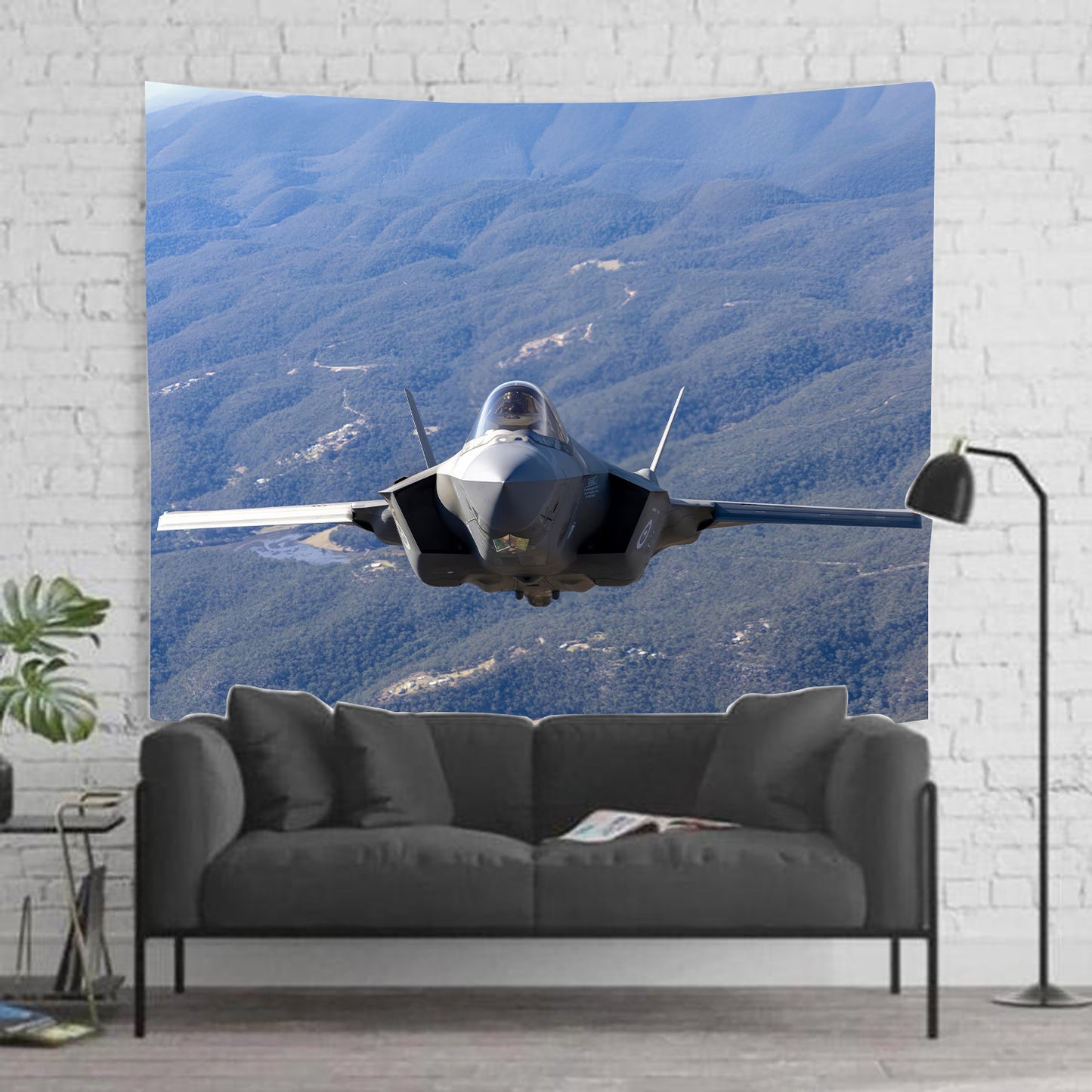 Raaf F-35B Head On Tapestry