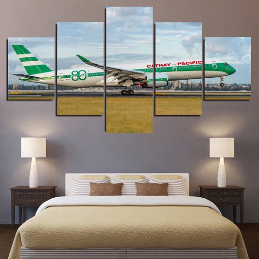 Cathay Pacific A350 Cabbage Livery 80th Anniversary Canvas Prints
