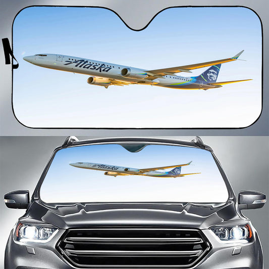 Alaska Airlines Boeing 737 Sunshade For Cars & Trucks