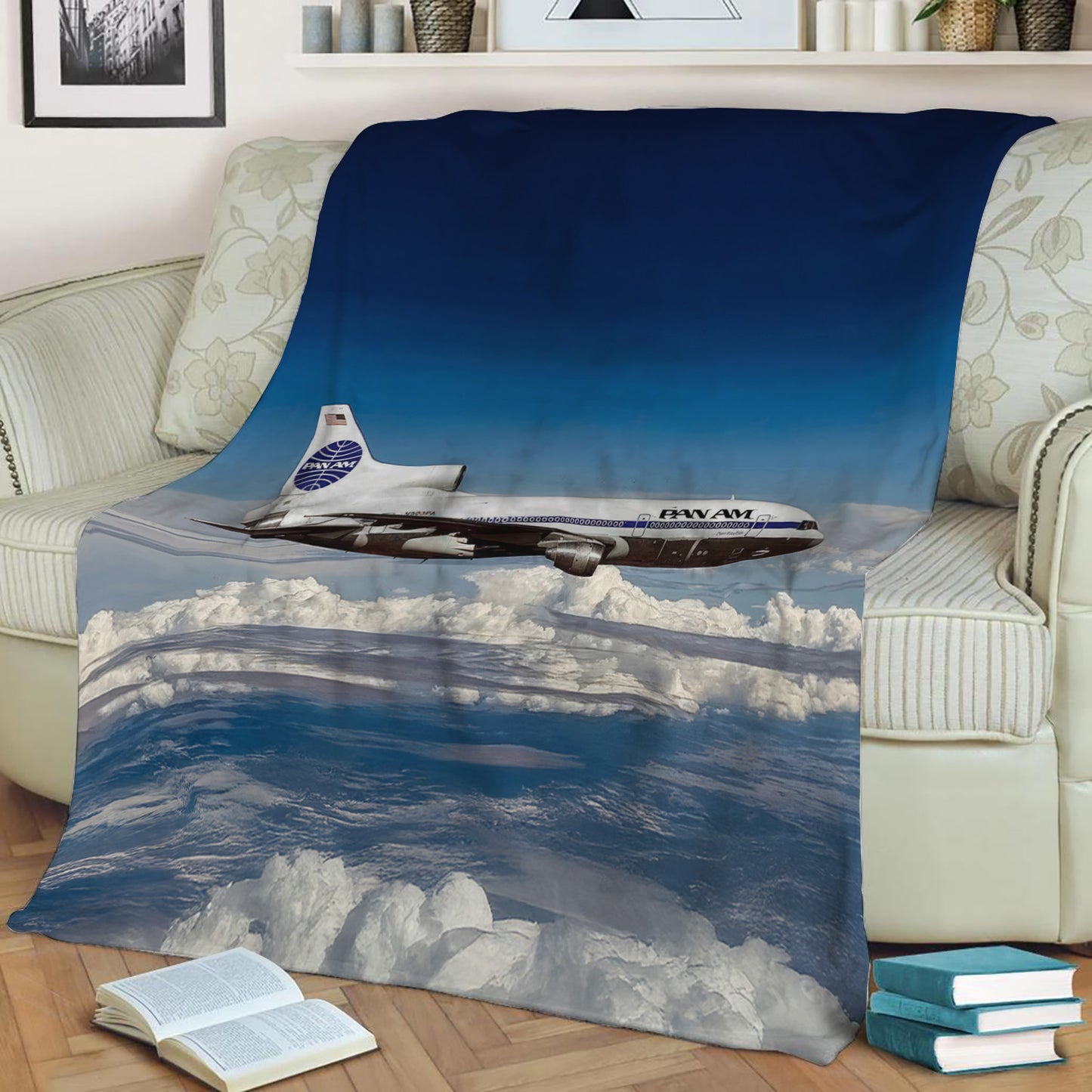 Pan Am L-1011 Tristar Fleece Throw Blanket
