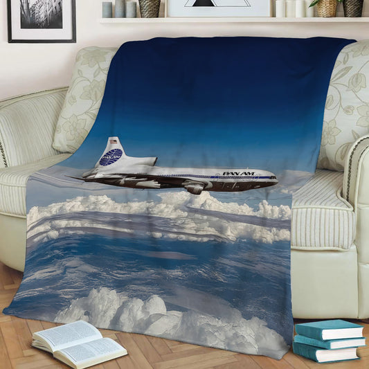 Pan Am L-1011 Tristar Fleece Throw Blanket
