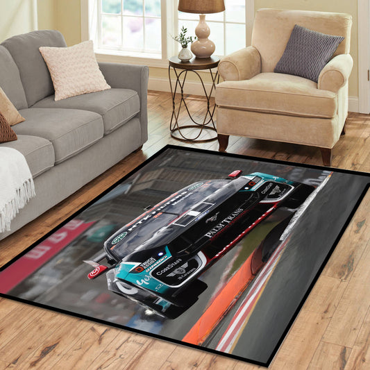 Chaz Mostert on 2 Wheels Supercars Rectangle Rug