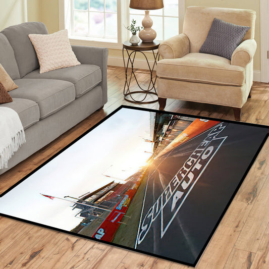 Bathurst Main Straight Supercars Rectangle Rug