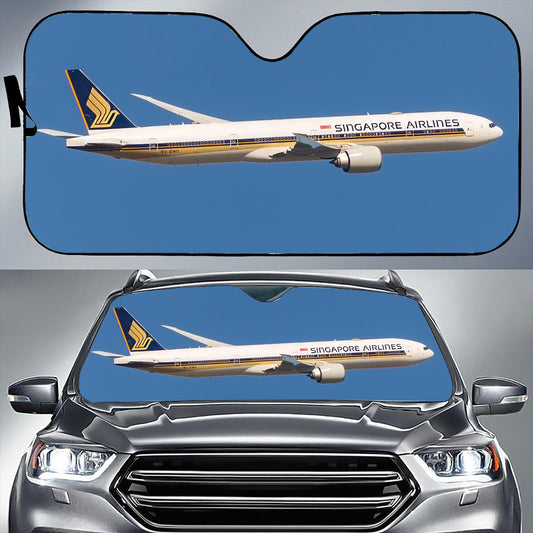 Singapore Airlines 777 Sunshade For Cars & Trucks
