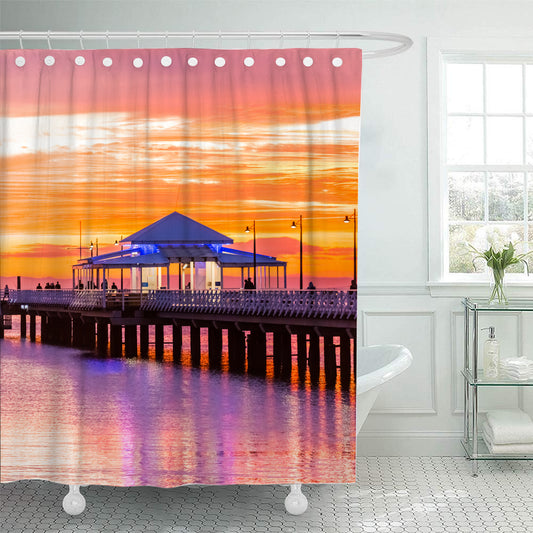 Shornecliffe Pier at Sunrise Shower Curtain