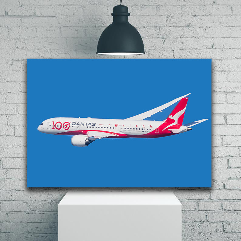 Qantas Boeing 787-9 VH-ZNJ 100 Years Dreamliner Canvas Prints