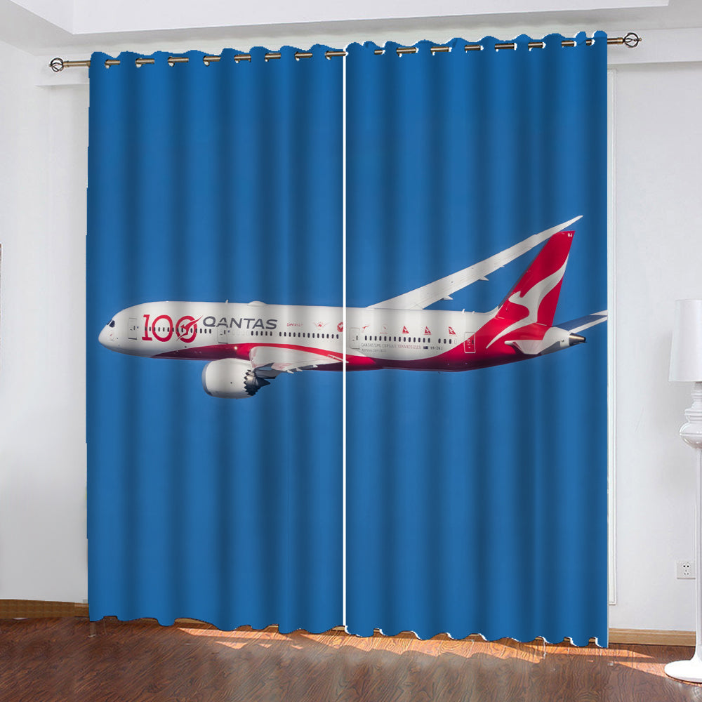 Qantas Boeing 787-9 VH-ZNJ 100 Years Dreamliner Window Curtains