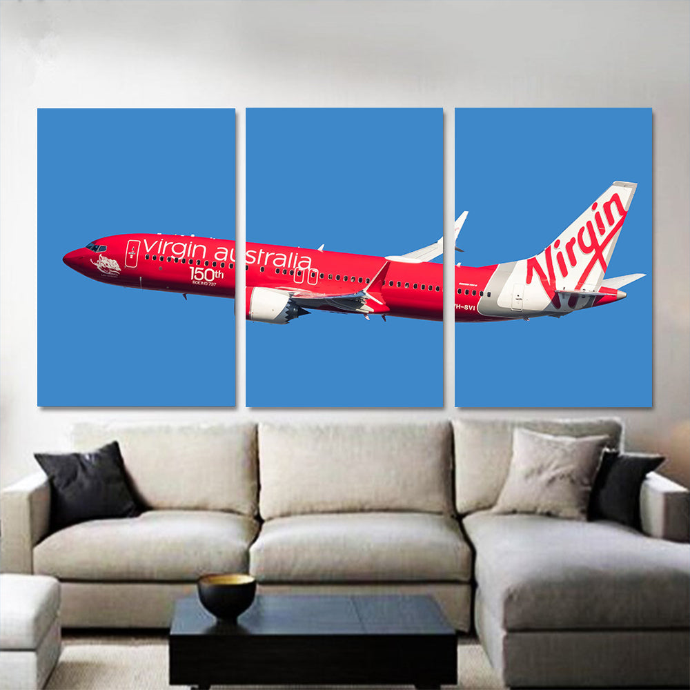 Virgin Australia Boeing 737 150th 737 Canvas Prints