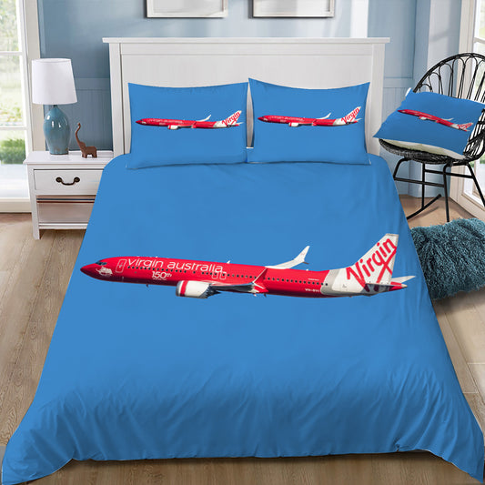 Virgin Australia Boeing 737 150th Aircraft Doona / Duvet Cover and 2 Pillow Slips