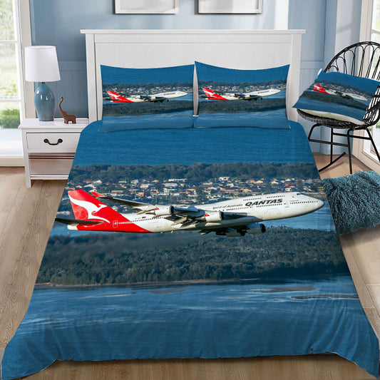 Qantas 747-400 VH-OEJ Doona / Duvet Cover and 2 Pillow Slips