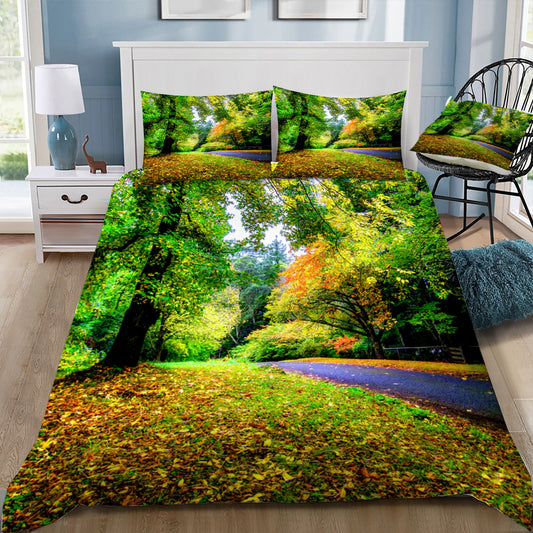 Peaceful Country Road Doona / Duvet Cover and 2 Pillow Slips