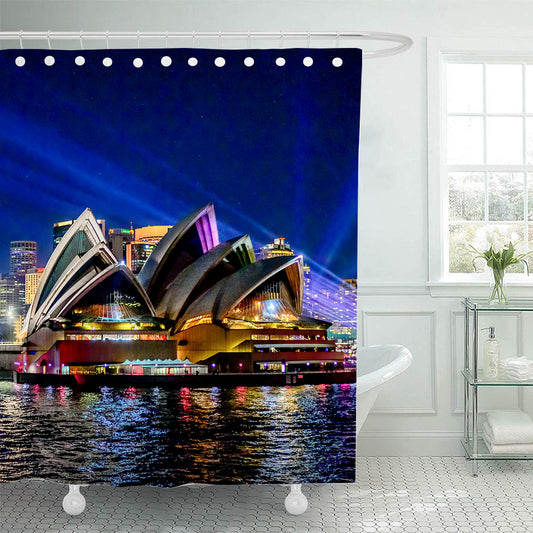 Sydney Opera House at Night Shower Curtain