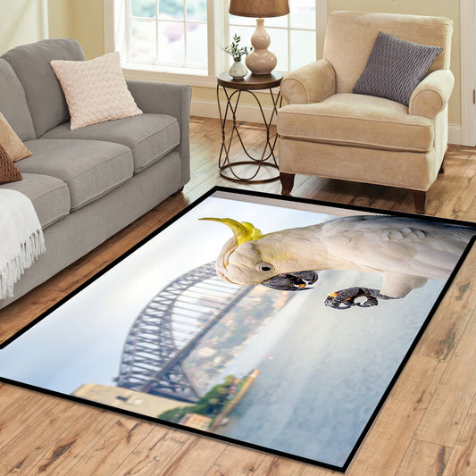 Sulphur Crested Cockatoo Rectangle Rug