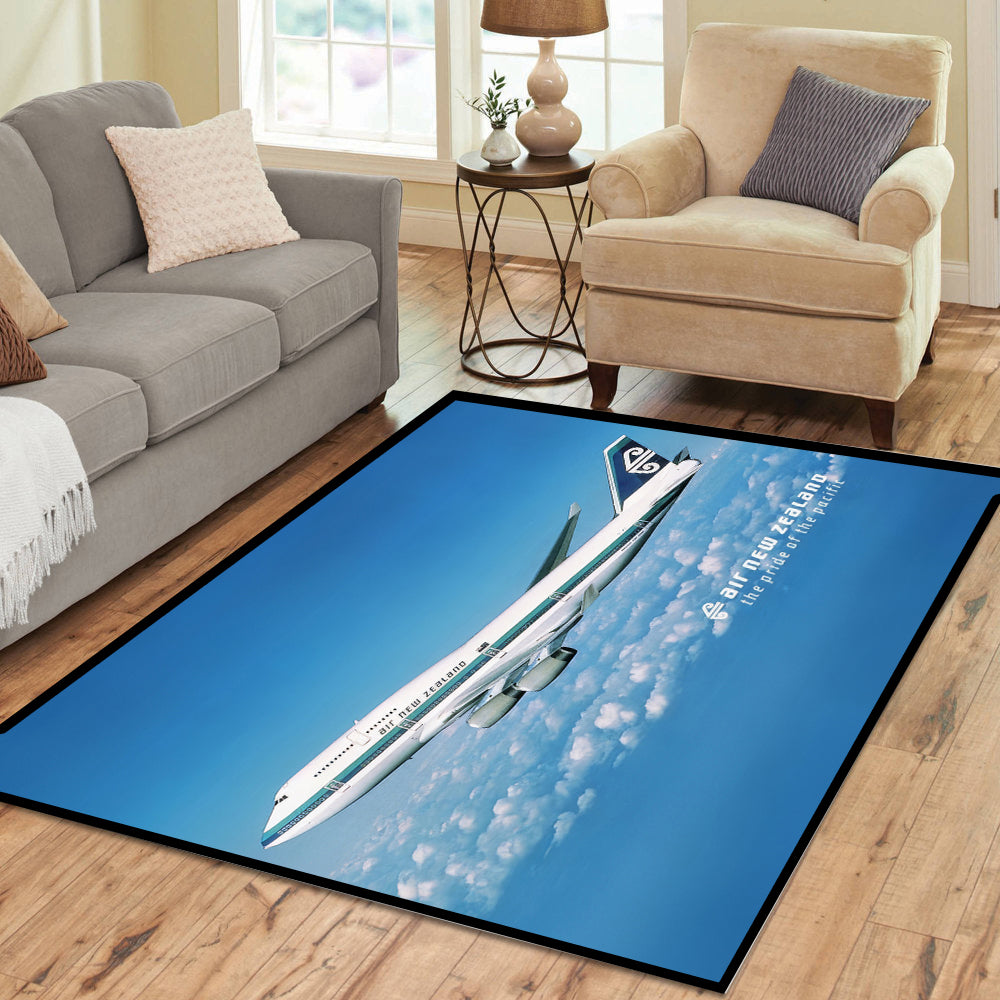 Air New Zealand 747-400 In Flight Rectangle Rug